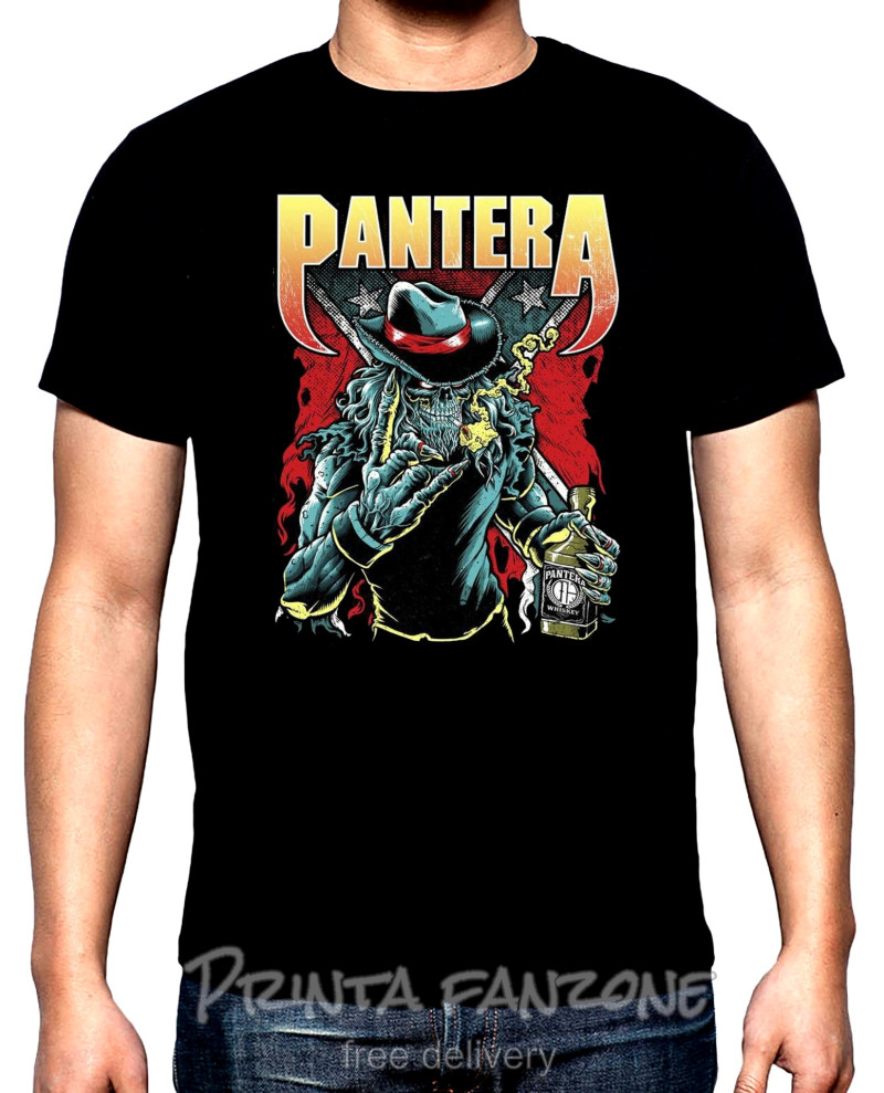 T-SHIRTS Pantera, men's  t-shirt, 100% cotton, S to 5XL